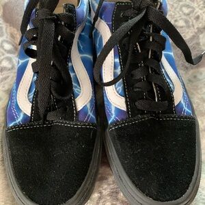 Vans Blue and Black Sneakers